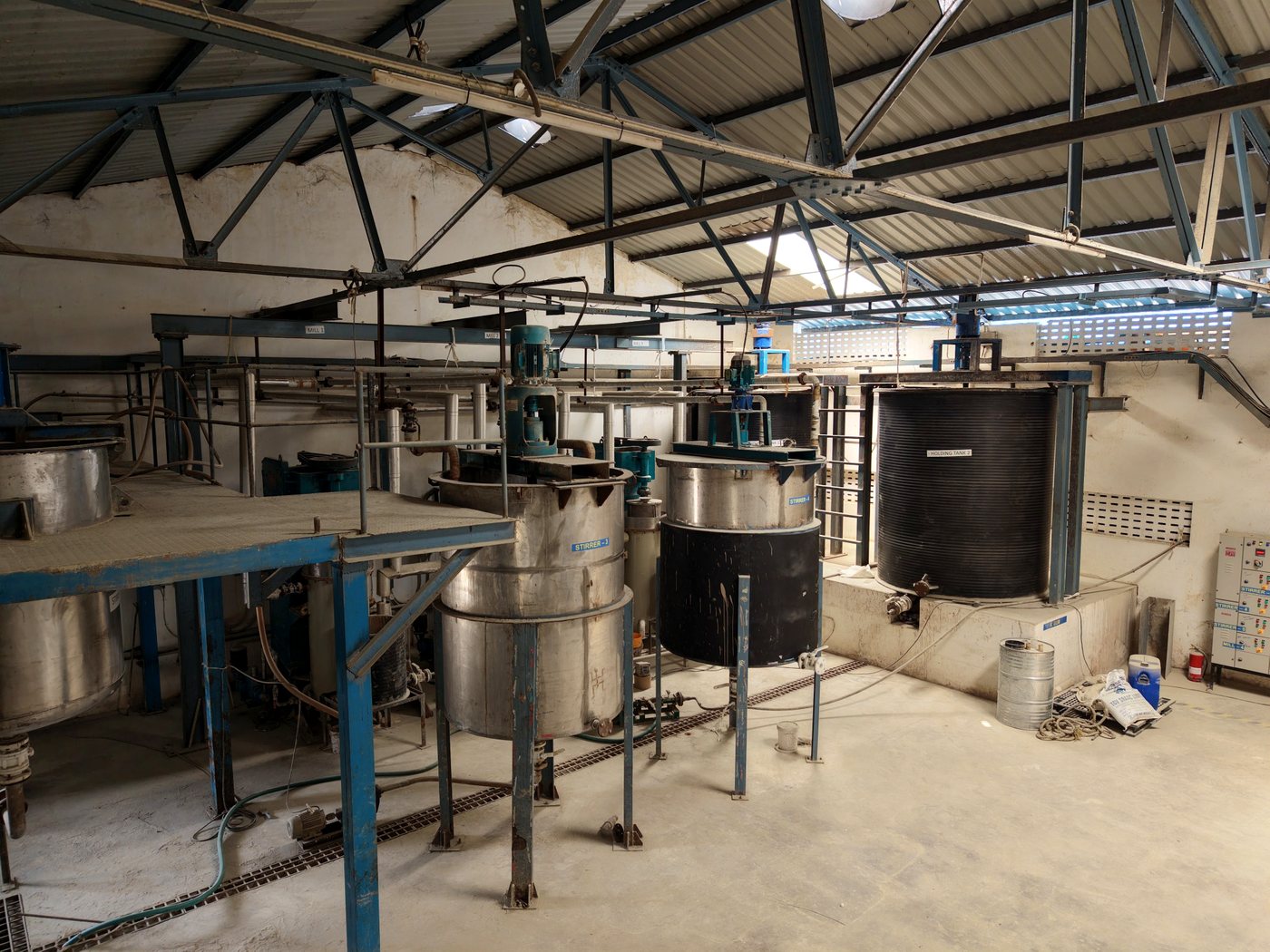 Chemical formulation manufacturing area at The Standard Chemical Co. Pvt. Ltd.