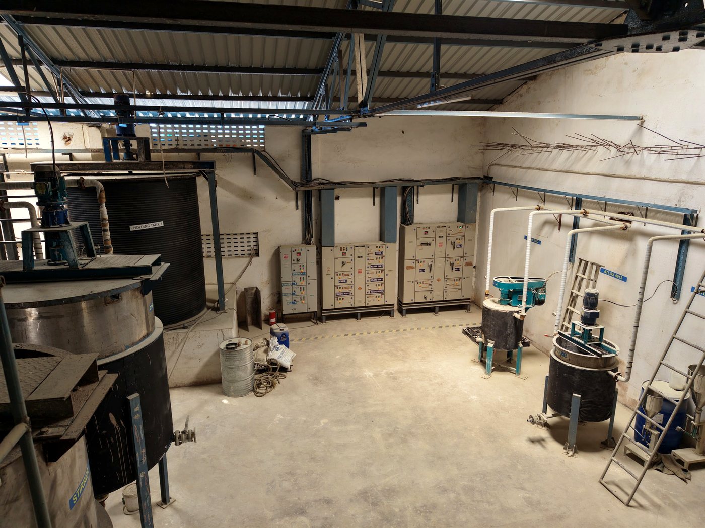 Process and electrical control area at The Standard Chemical Co. Pvt. Ltd.