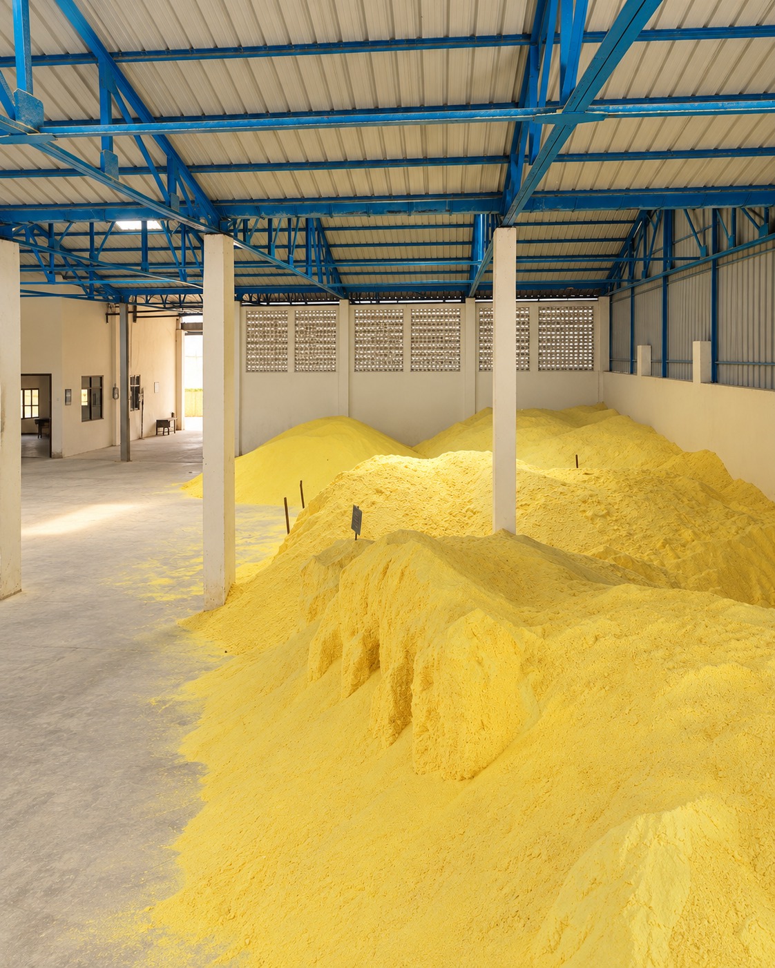 Sulphur powder manufacturing at The Standard Chemical Co. Pvt. Ltd.